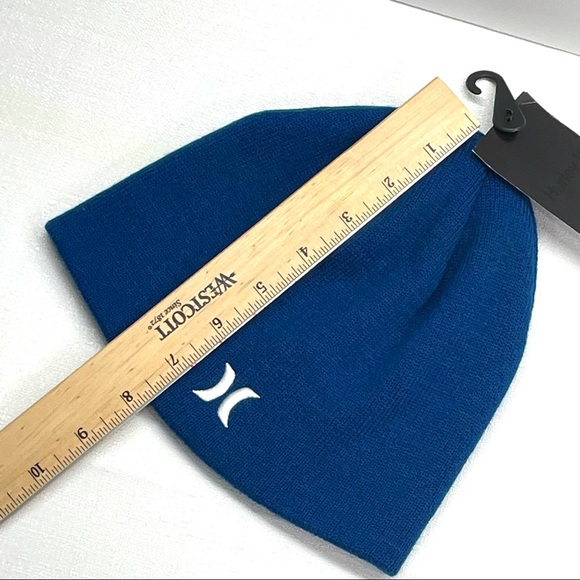 Hurley Men’s Icon Staples Winter Beanie Hat Blue OS New NWT - Picture 5 of 16